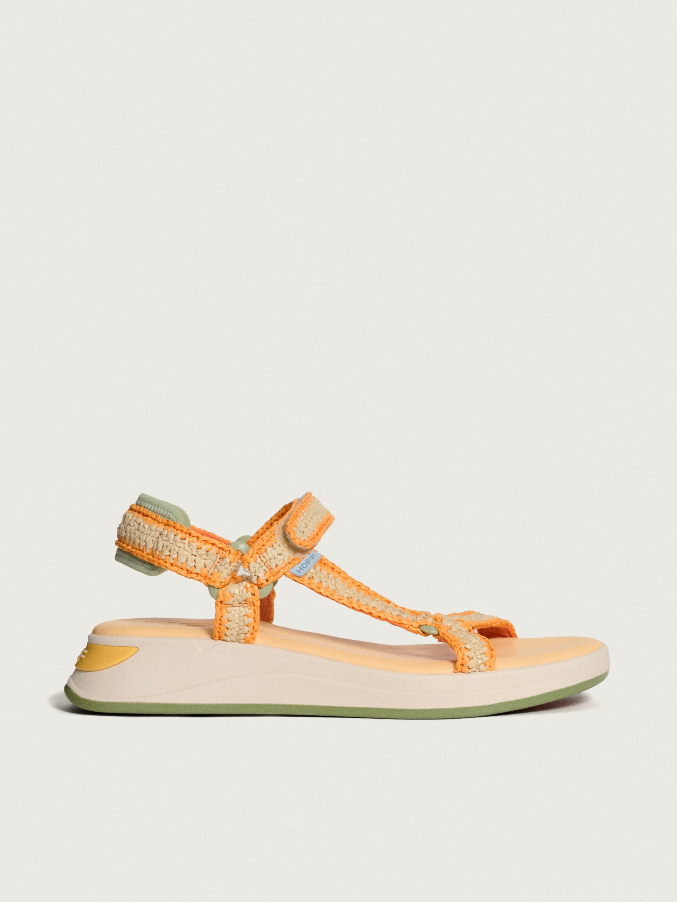 Sandal Island Raffia Orange