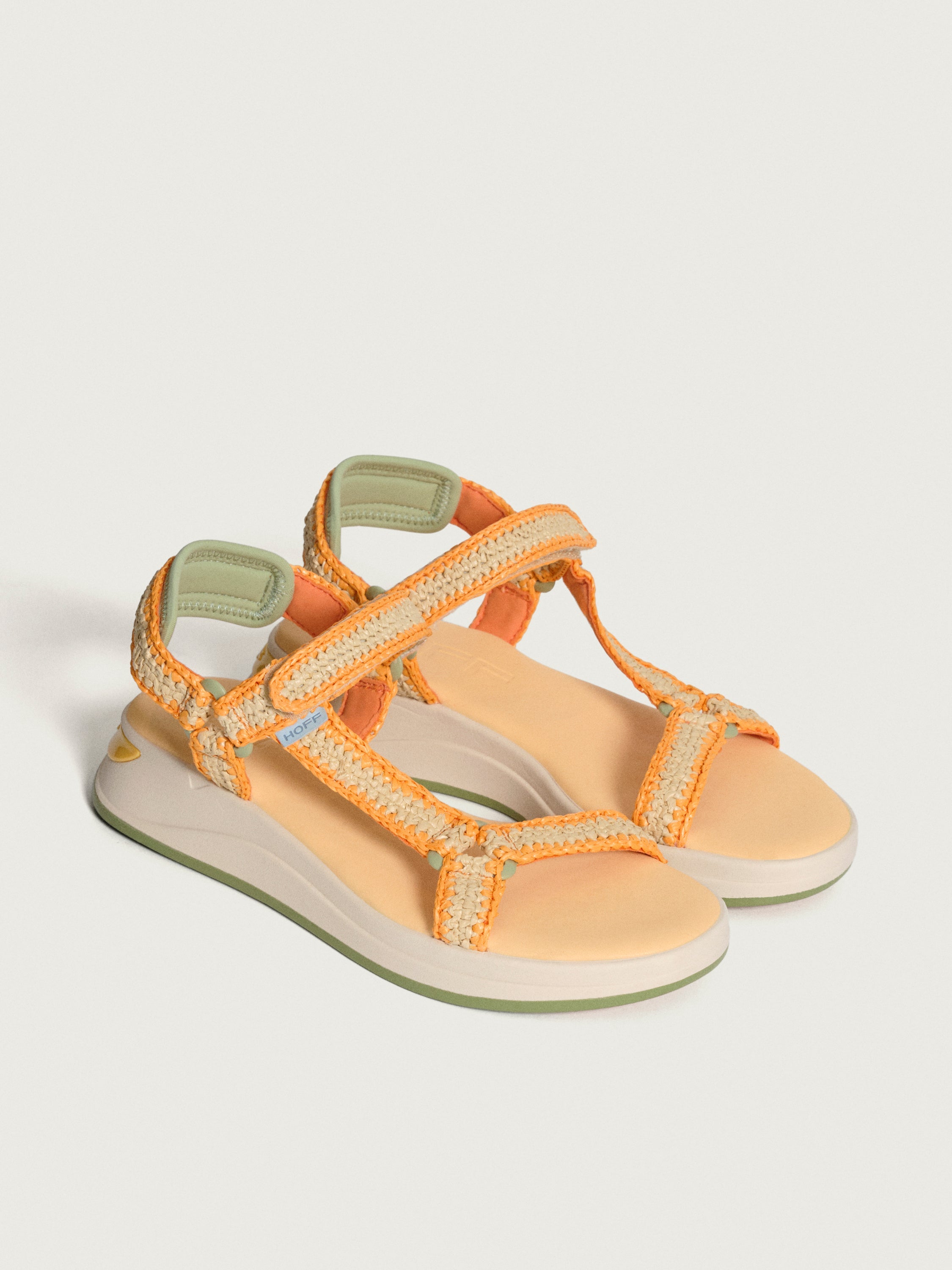 Sandal Island Raffia Orange