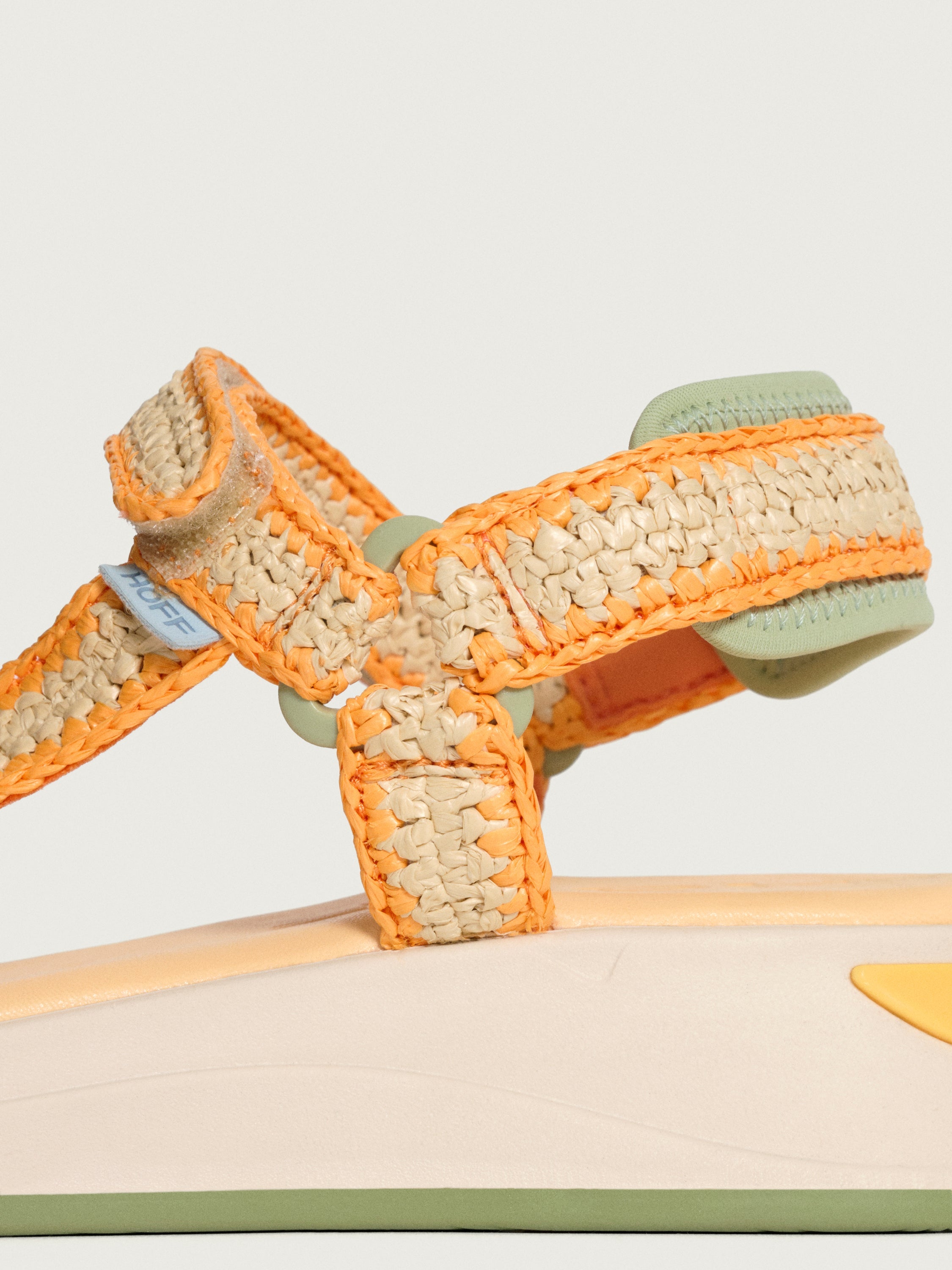 Sandal Island Raffia Orange