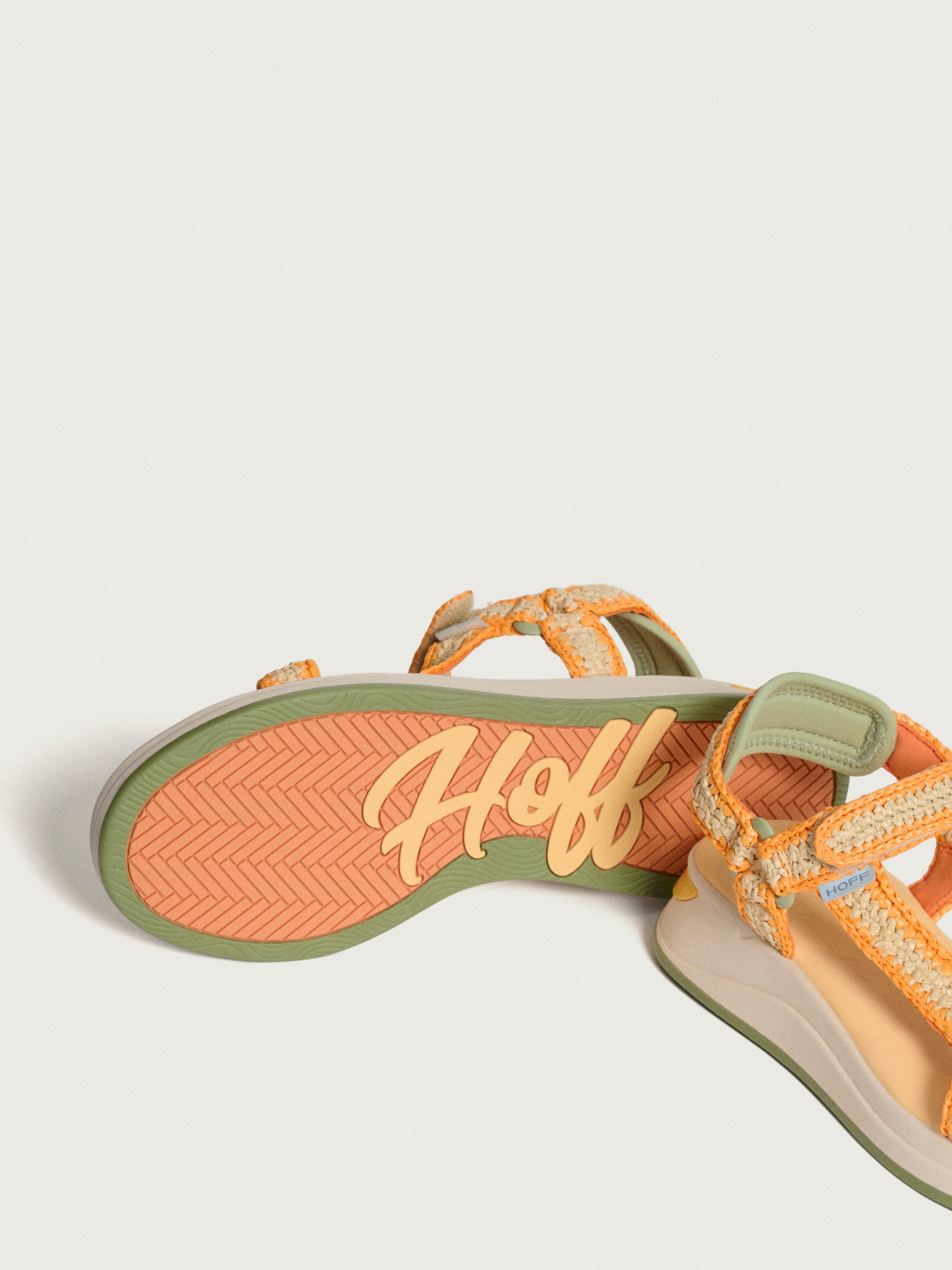 Sandal Island Raffia Orange