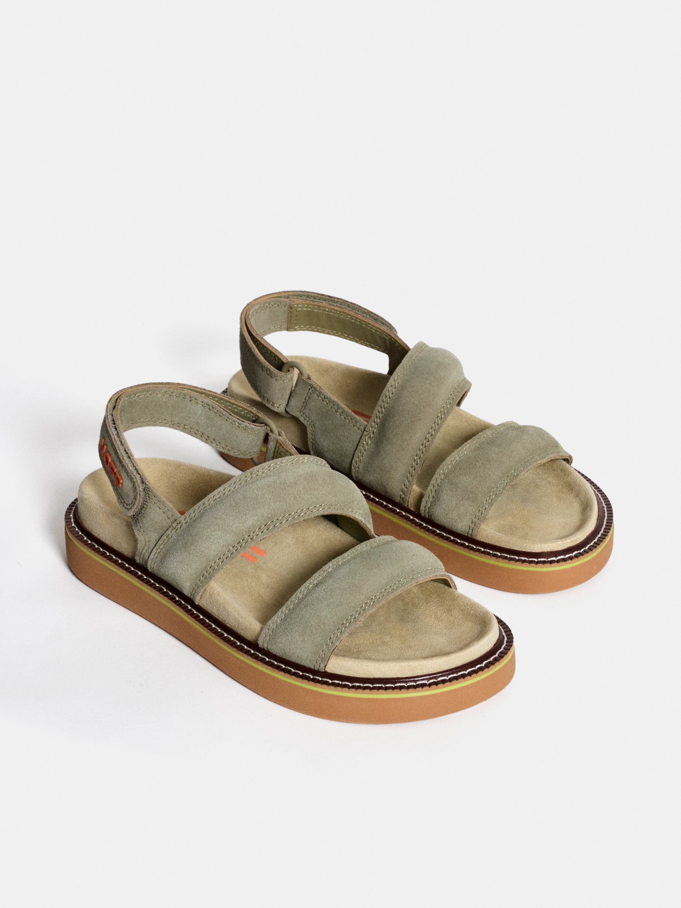 Sandal Leather Road Khaki