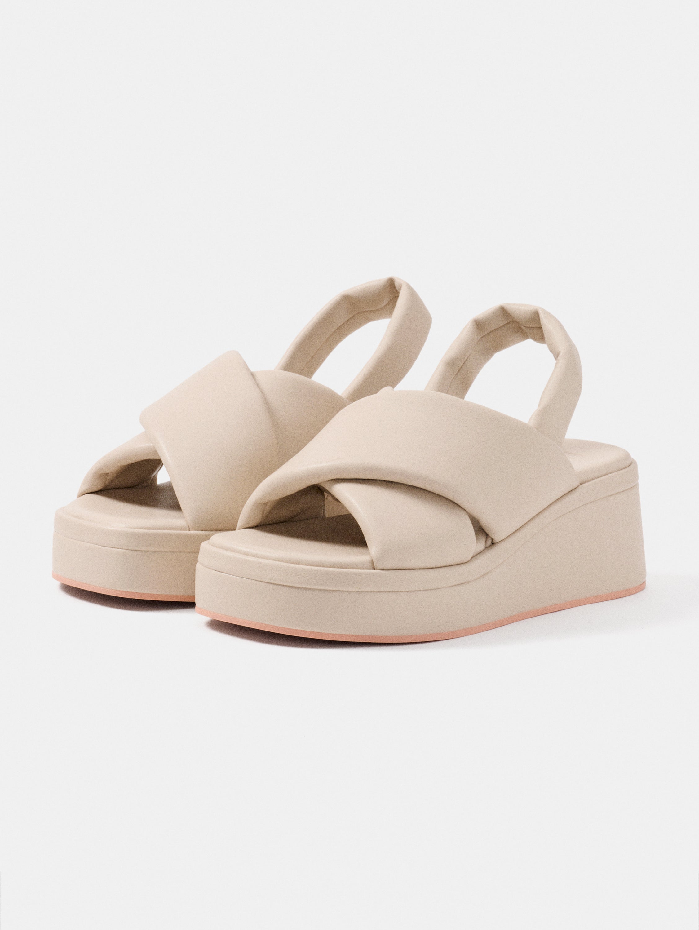 SANDALS WEDGE MAHON OFF WHITE