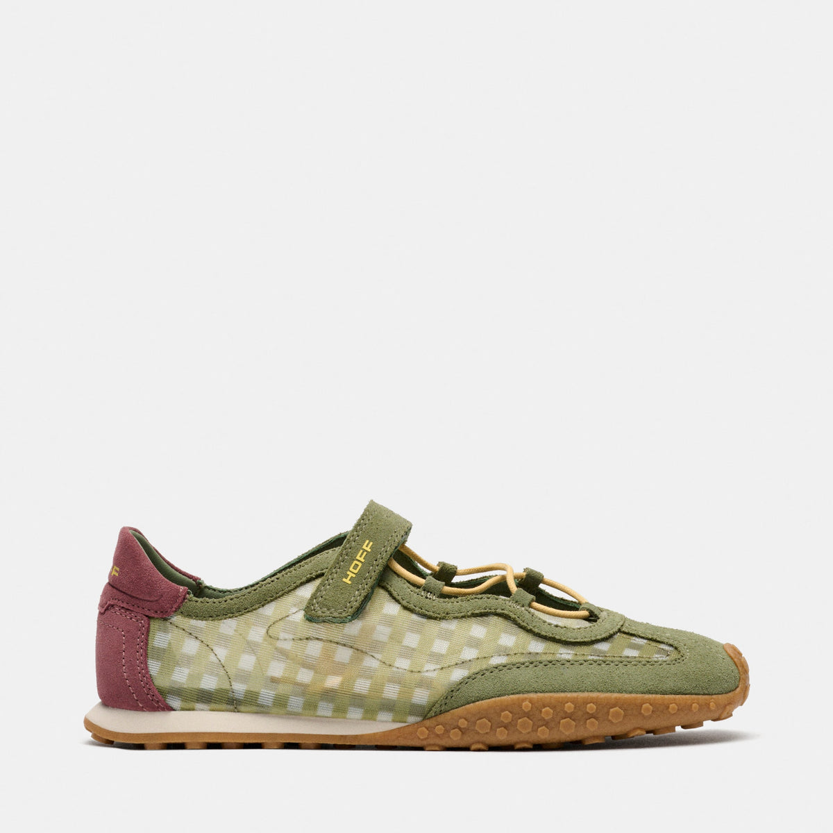 Sneakers for woman BRIDGE BOW VICHY SAGE by HOFF