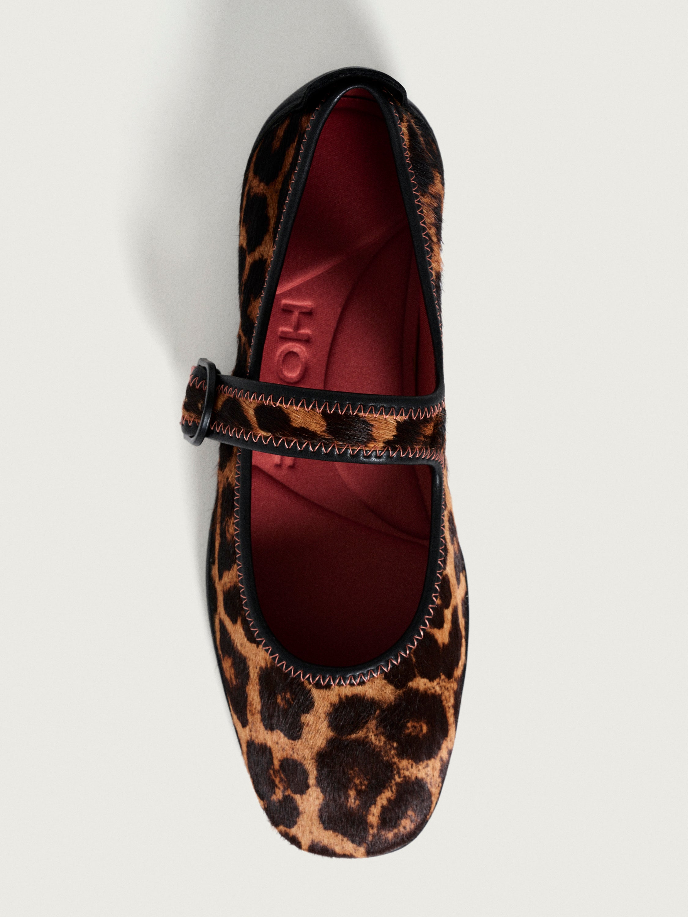 SCALA ANIMAL PRINT BROWN MARY JANE