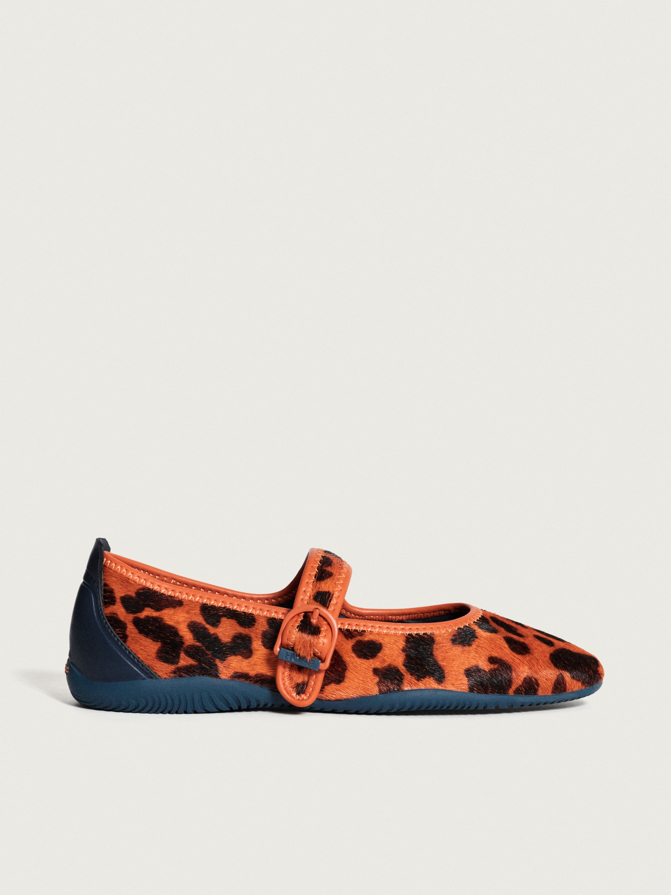 SCALA ANIMAL PRINT ORANGE MARY JANE